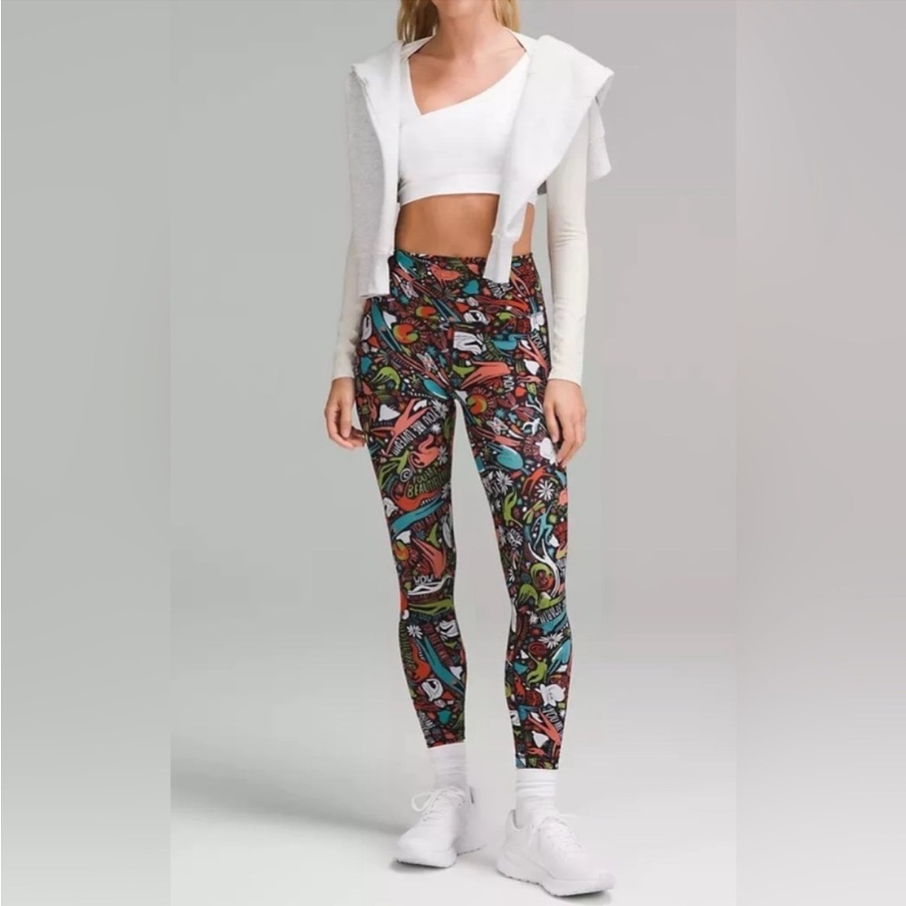 Lululemon Wunder Train HR Tight 25” YolandeMutale RARE size 4